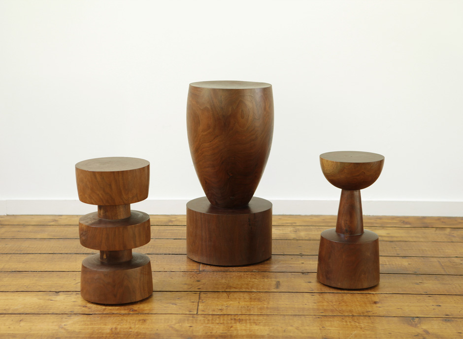 Turned Wooden Pedestals