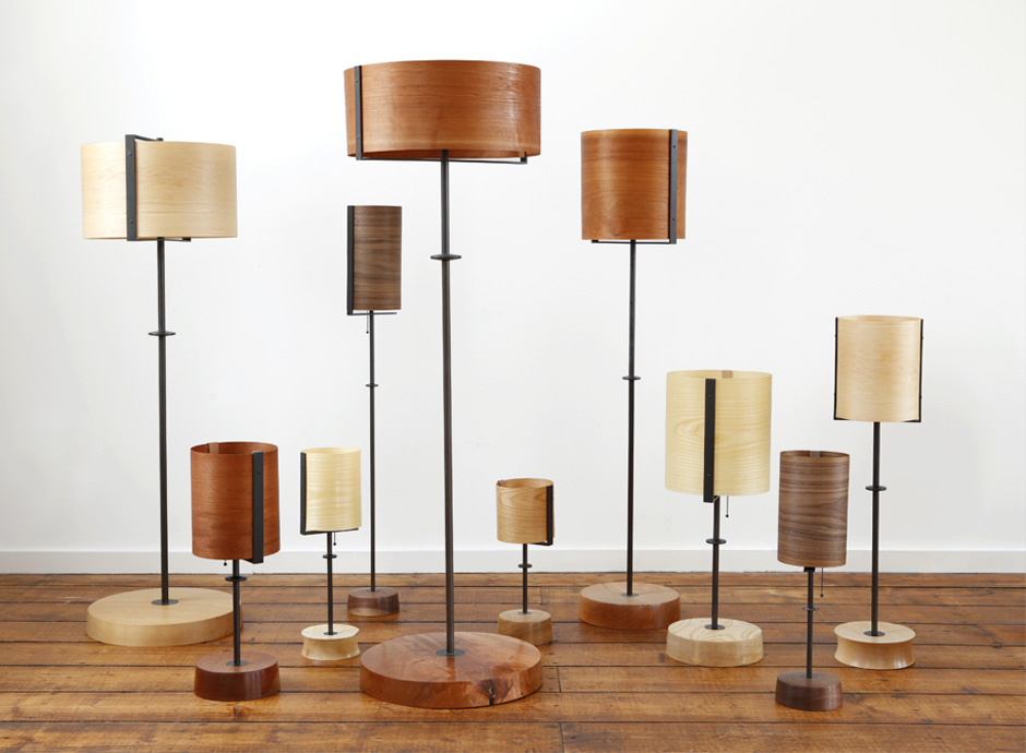 Veneer Shade Lamp Collection