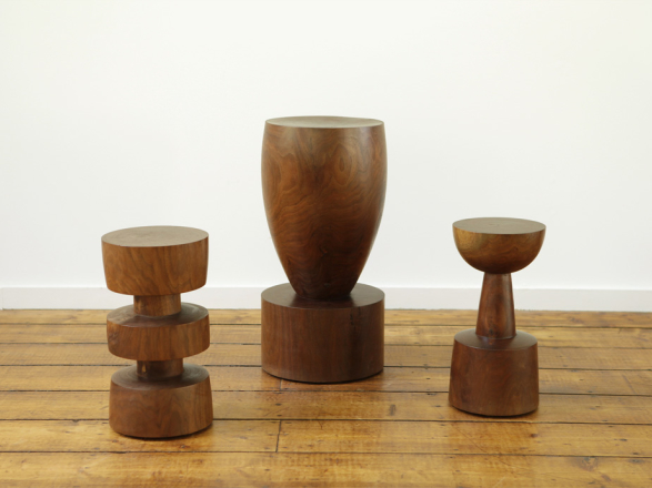 Turned Wooden Pedestals